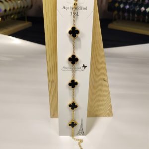 Anti Tarnish Clover Bracelet (6007) 2
