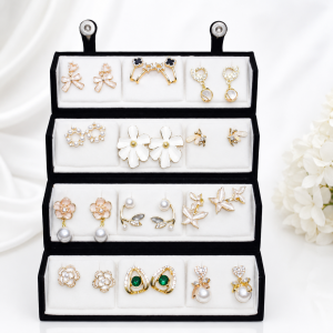 Trending 12 pair Korean Earring with (including trending flip box)(9540) 6