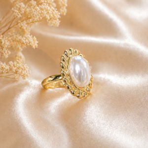 Anti Tarnish adjustable ring (9327) 17