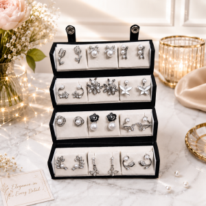 Trending 12 Pair Korean Earrings With(including trending flip box) (9668) 8