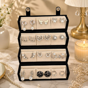 Trending 12 Pair Korean Earrings With (including trending flip box) (9669) 10