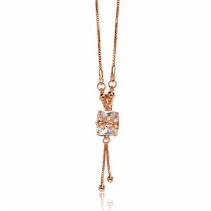 Anti Tarnish CZ Chain Pendant (9402) 20