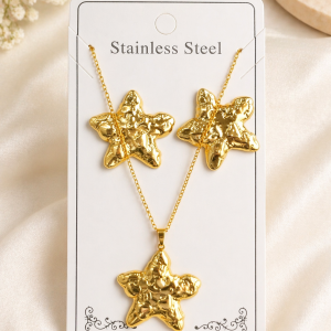 Anti Tarnish  Combo Set with 1 pair of Earring and Necklace 16 (9363)