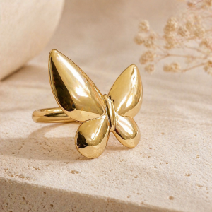 Anti Tarnish adjustable ring (9318) 18
