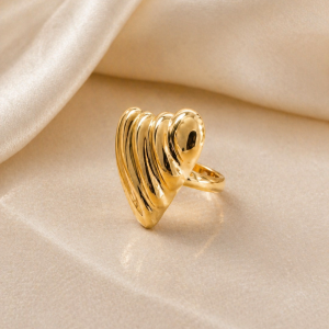 Anti Tarnish adjustable ring (9313) 62