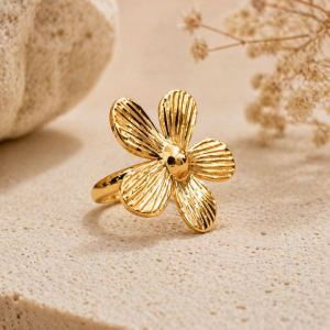 Anti Tarnish adjustable ring (9276) 27