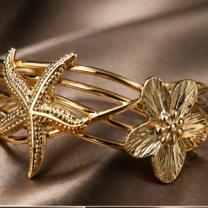 Anti Tarnish broad bracelet (4070)