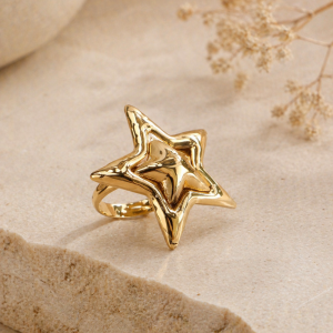 Anti Tarnish adjustable ring (9284) 45
