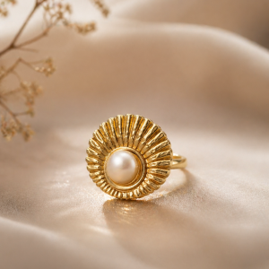 Anti Tarnish adjustable ring (9320) 9