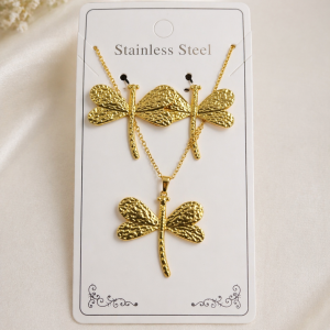 Anti Tarnish Combo Set with 1 pair of Earring and Necklace 8 (9368)