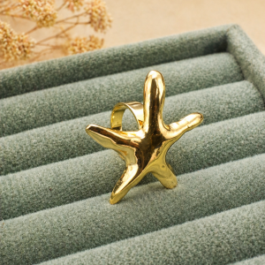 Anti Tarnish adjustable ring (9264) 64