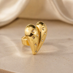 Anti Tarnish adjustable ring (9263) 53